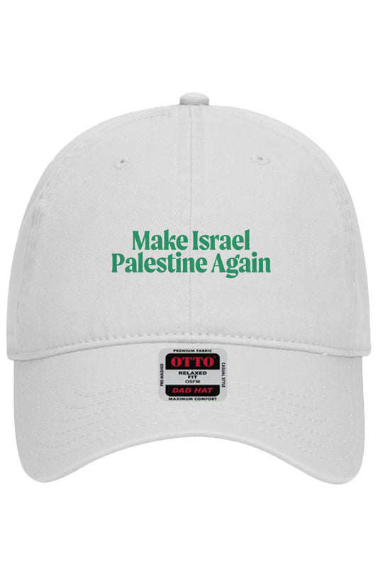 Make Israel Palestine Again – Otto Dad Hat (Green Thread Edition)